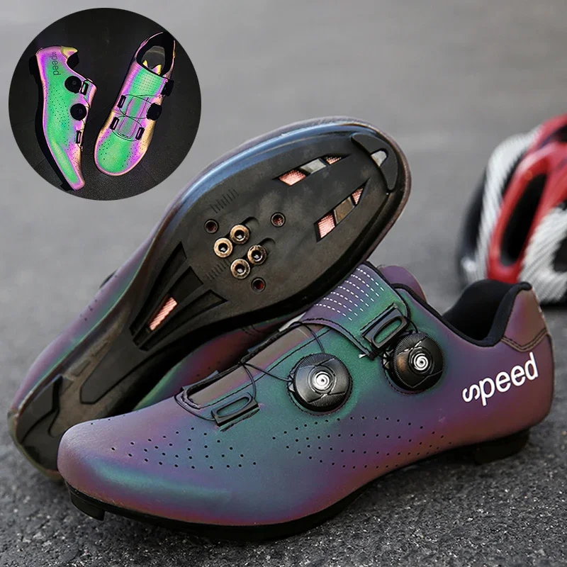 

New Cycling Shoes Men SPD With Lock Road Bike Racing Sports Shoes Outdoor Mountain MTB Pedal Bicycle Sports Shoes Men 37-47#