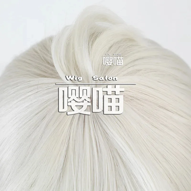 

CyGame Genshin Impact Bennett Cosplay Wig Men Short Light Blond Wig Anime Cosplay Wigs Heat Resistant Synthetic Wigs for Costume
