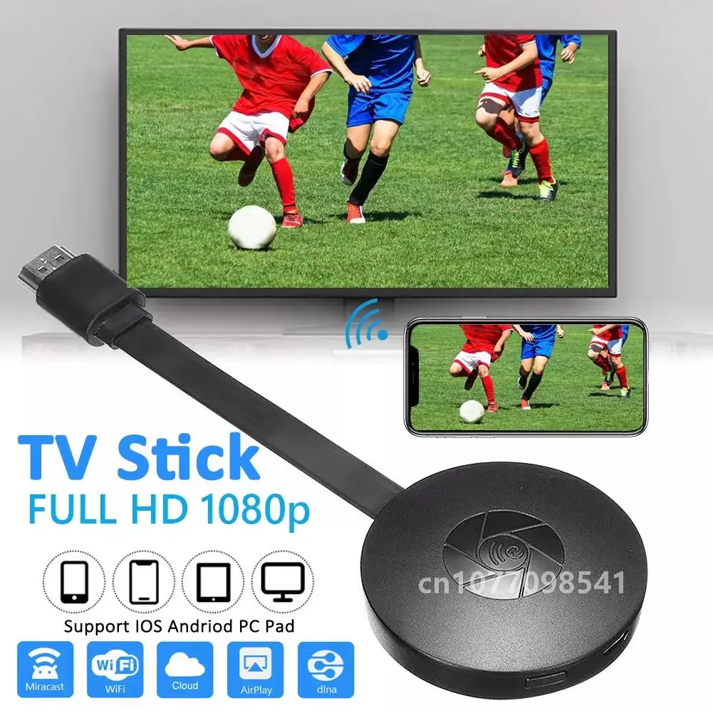 WIFI TV Stick HDTV Display Support HDMI-compatible G2 TV Dongle Receiver Video Meetings For XIAOMI IOS Android For MiraScreen