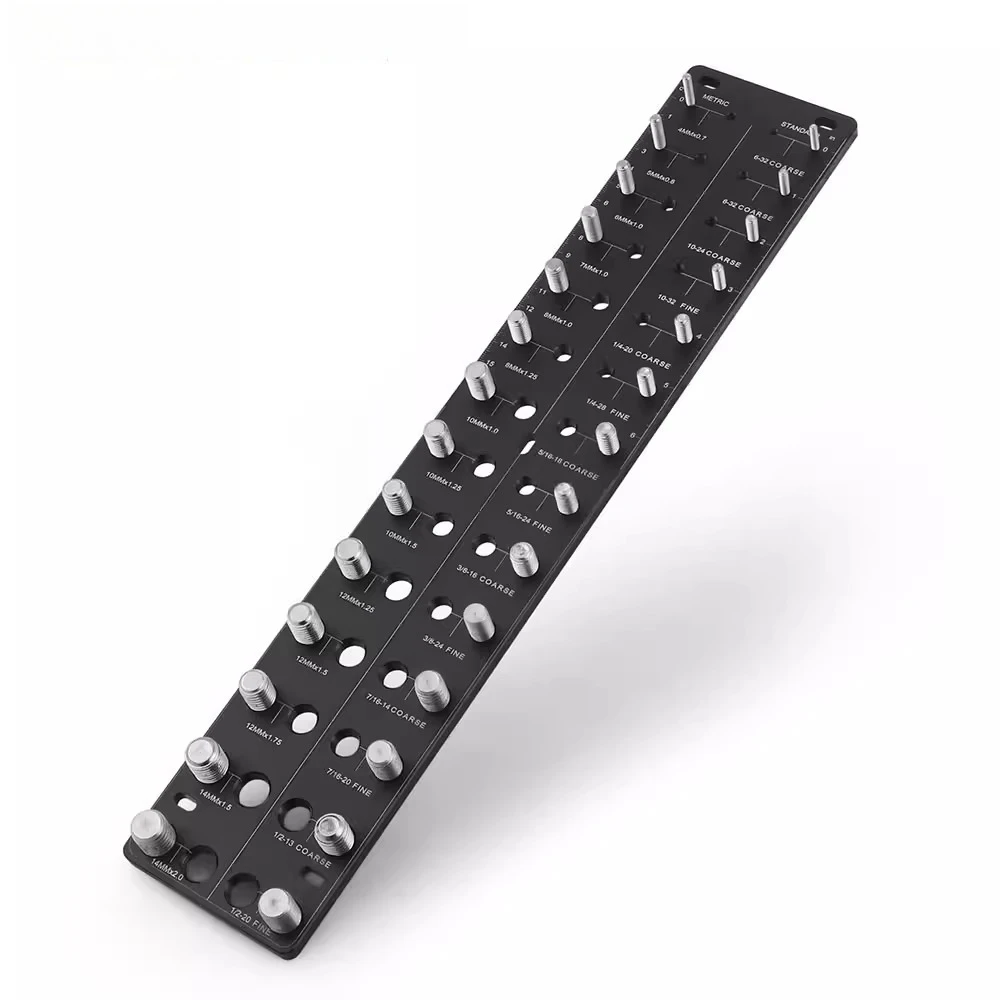 

Измеритель резьбы на 28 отверстий, калибр для проверки резьбы, метрический и дюймовый