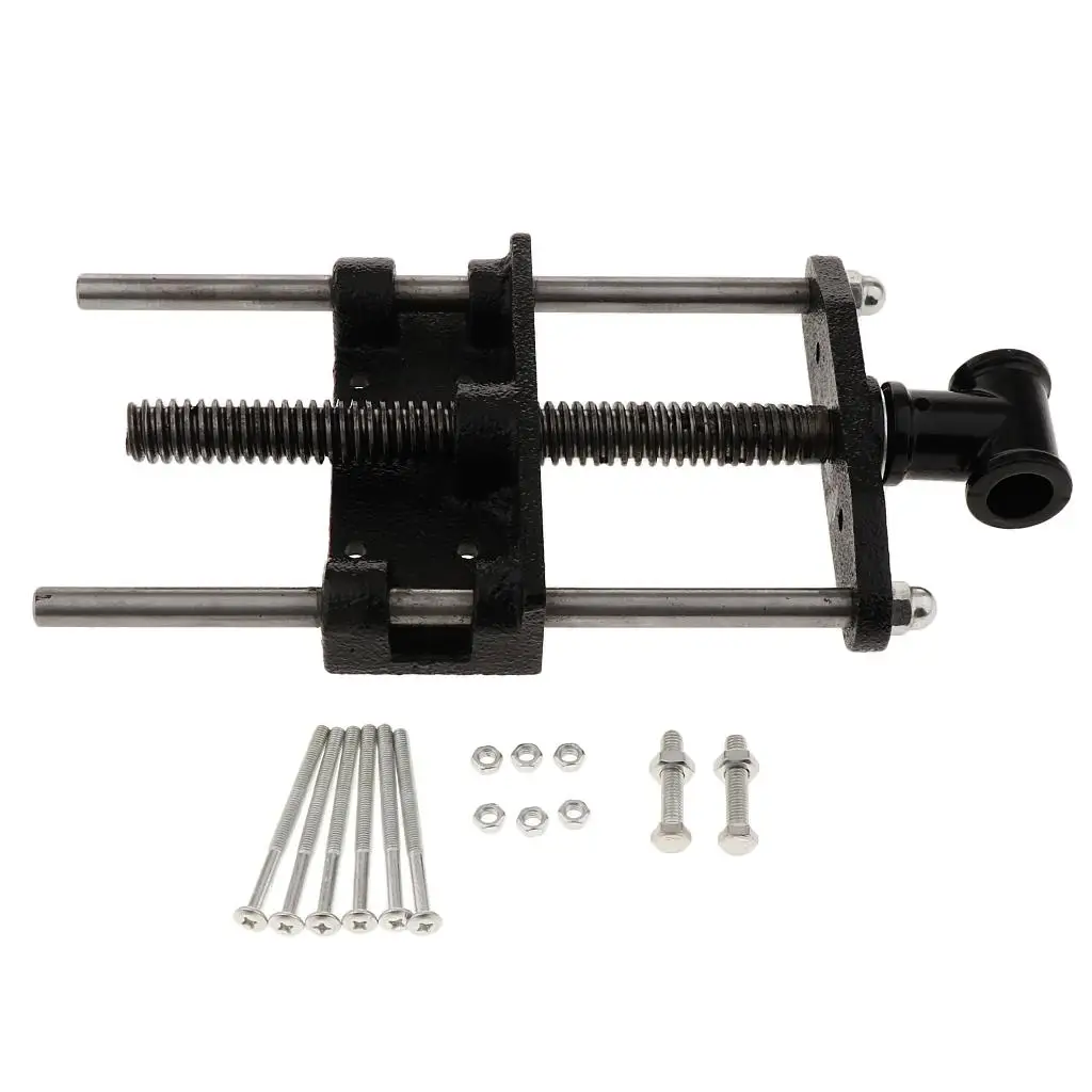 

Woodworking Vise Malleable Cast Iron Carpenter Clamp Heavy Duty Front Vise Woodworking Tool for Workbench Console