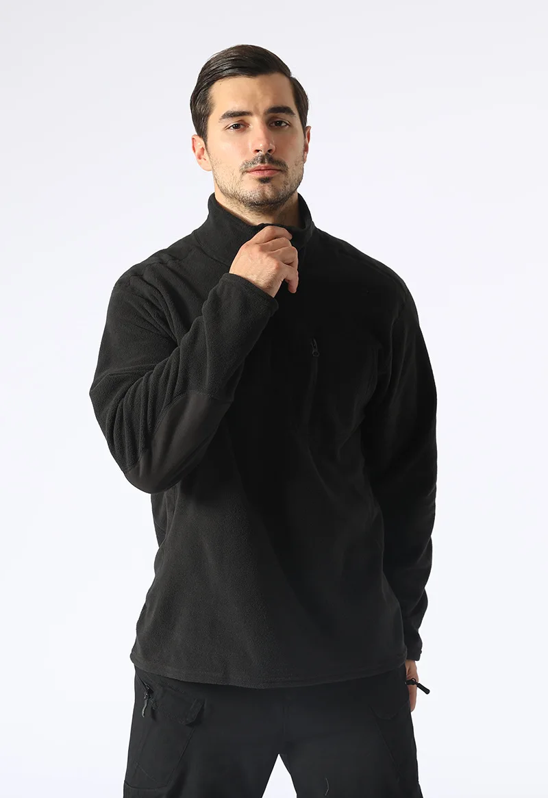 Herren Outdoor Wandern Warme Fleecejacke Liner Fans Trainingsjacken Herbst Winter Winddichte Pullover Tops – Detail 5