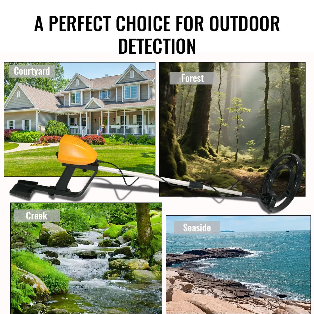 MD-940 Metal Detector professionale Rilevatore d'oro sotterraneo Metal Finder ad alta precisione Ricerca impermeabile Bobina Cercatore di tesori