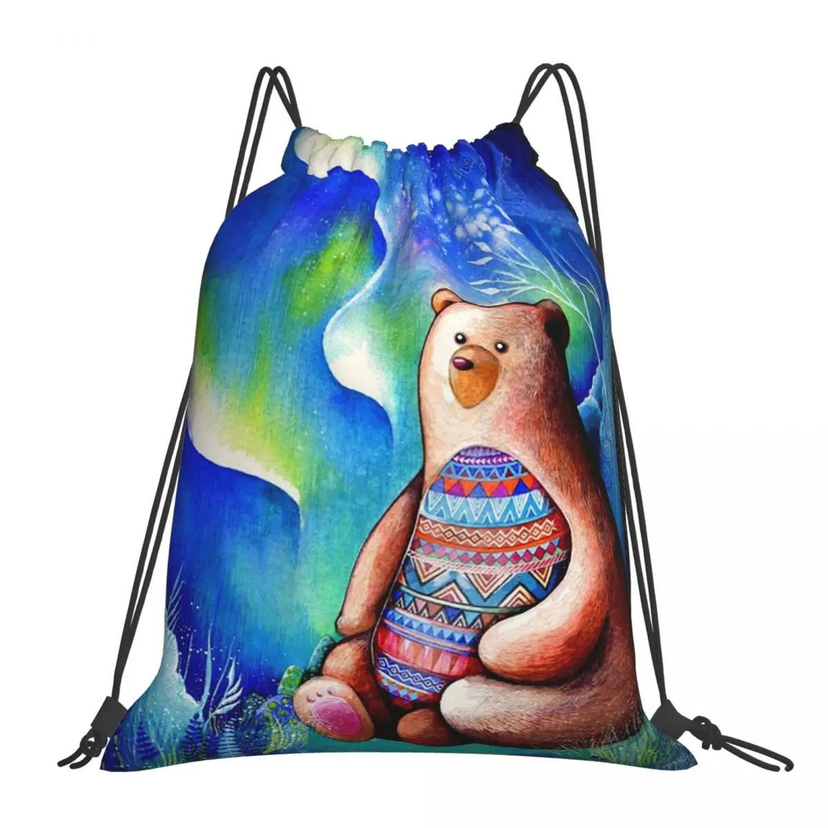 

Рюкзаки Spirit Bear, многофункциональные портативные сумки на шнурке, спортивная сумка, сумки для книг для школы путешествий