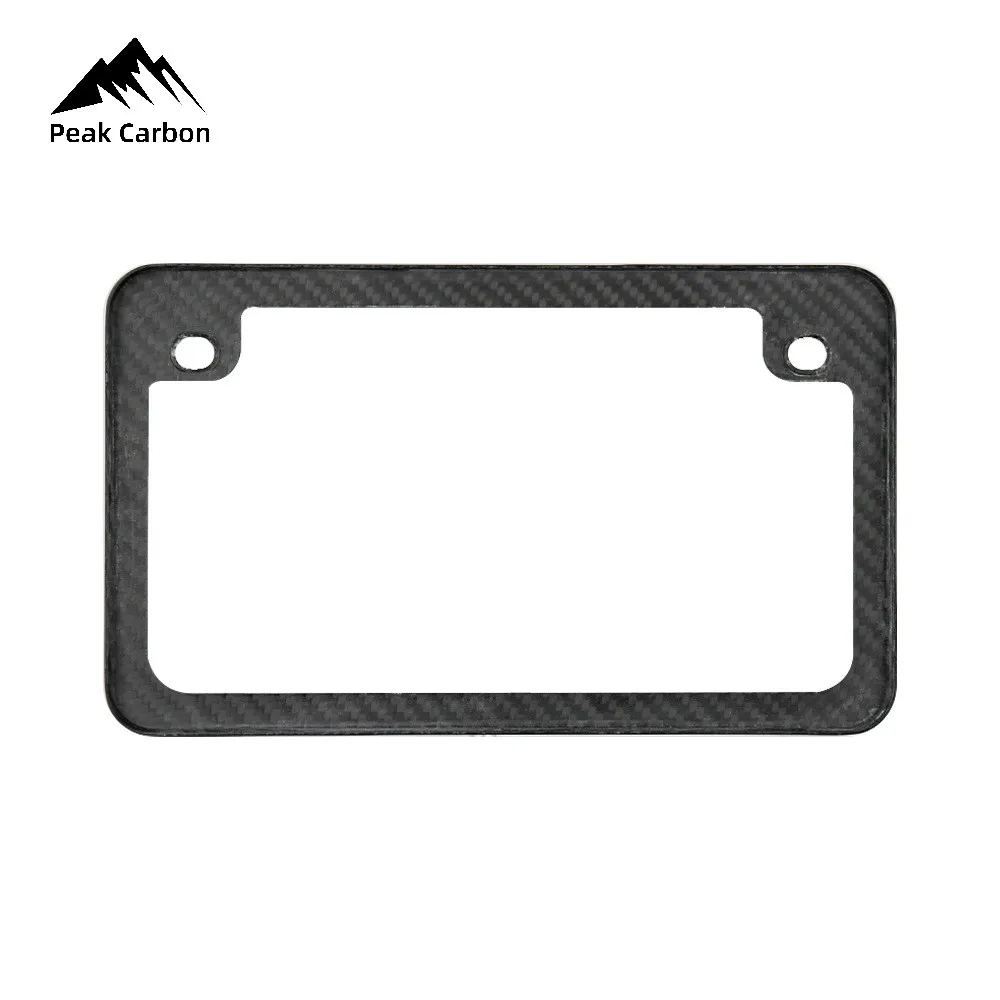 U.S. バージョンリアル光沢のある鍛造カーボンファイバーバイクナンバープレート 2 ネジ付きアメリカ版モトプレート