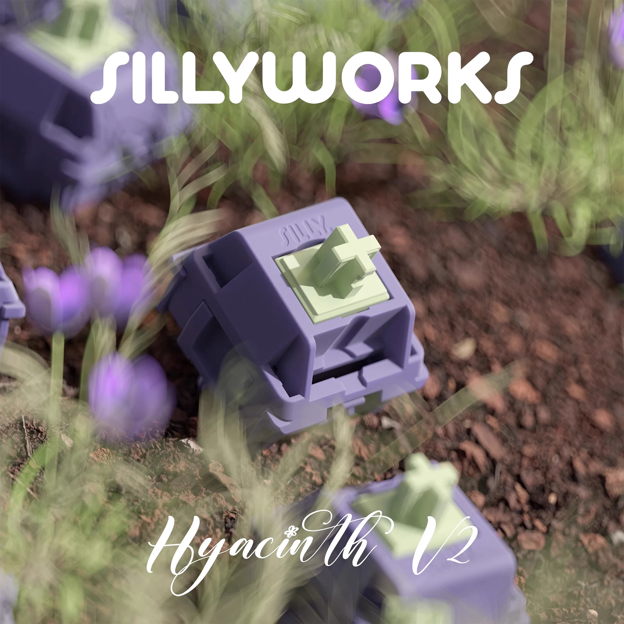 

Hyacinth V2 Switch 45g Linear Pre-Lubed 5 Pins HotSwap POM Stem HMX Switches For Mx Mechanical Keyboard 기계식 키보드 축