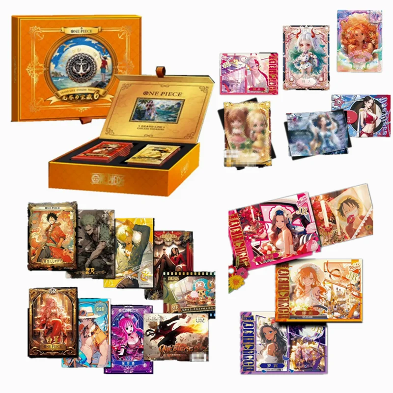 The latest anime card storeOne Piece Collection Cards Box Booster Pack Anime Luffy Zoro Nami Chopper TCG Game Playing Game Cards