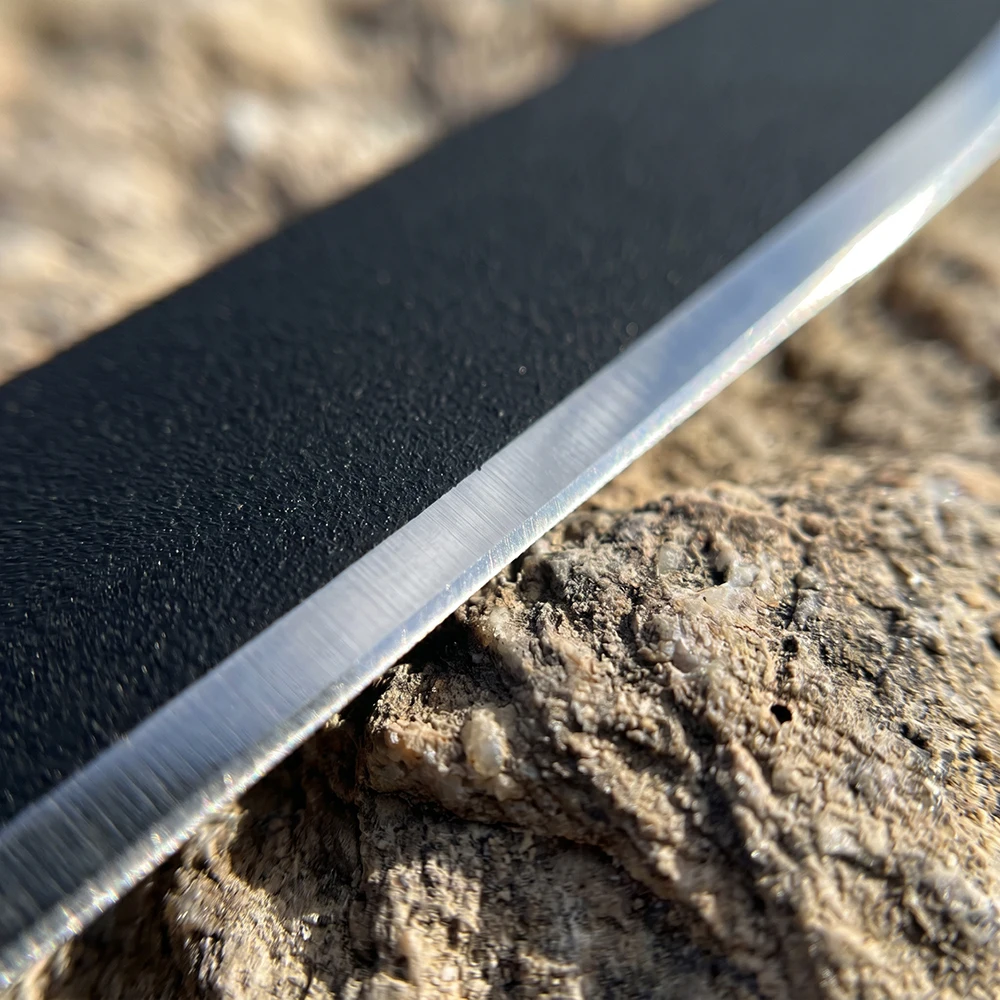 D2-Klinge ESEE 4 Feststehendes Messer mit G10-Griff und kompletter Kydex-Scheide – Ideal für Dschungelabenteuer, Camping, Klettern, Picknick, Angeln, Reisen und Fruchtbehandlung – Detail 8
