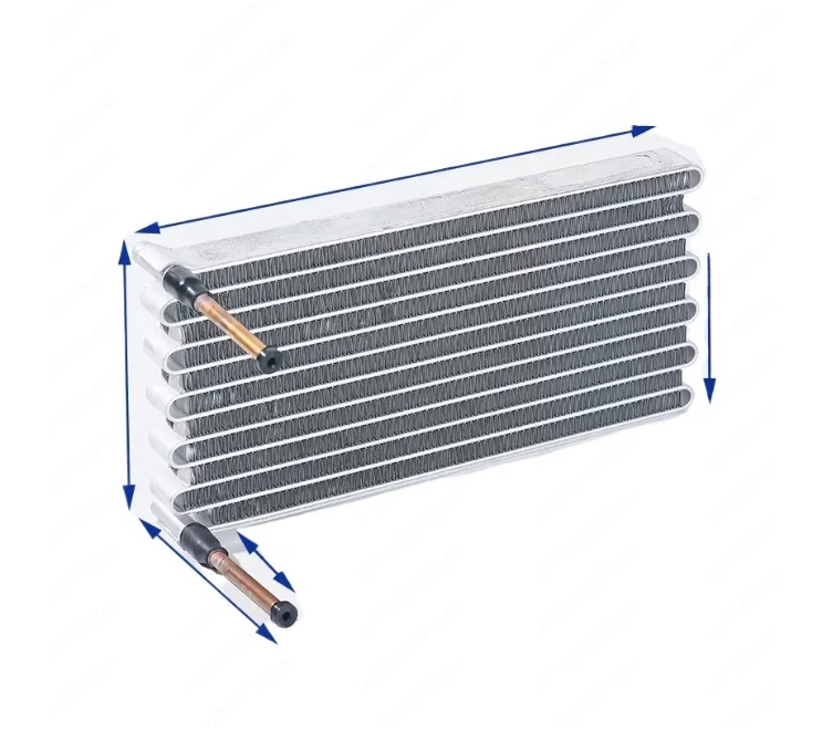 WT12024020 Microchannel Condenser & Mini Radiator, Miniature Heat Exchanger Evaporator Assembly