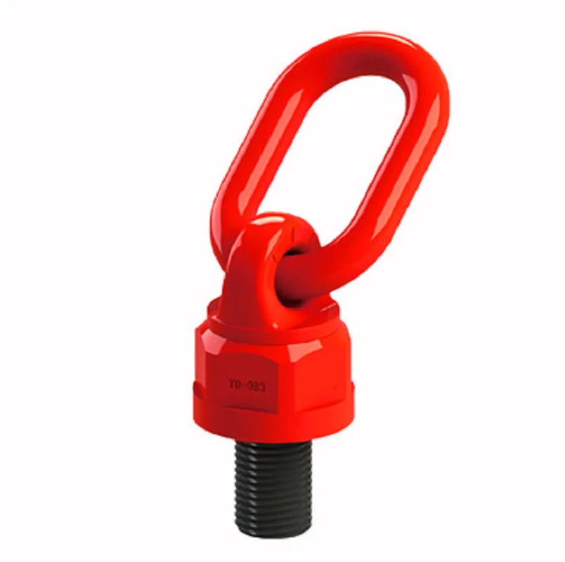 0.3T-2.6Ton Universal rotary G80 lifting screw point die ring bolt screw 42CrMo buckle metric 360 degree swivel  joint