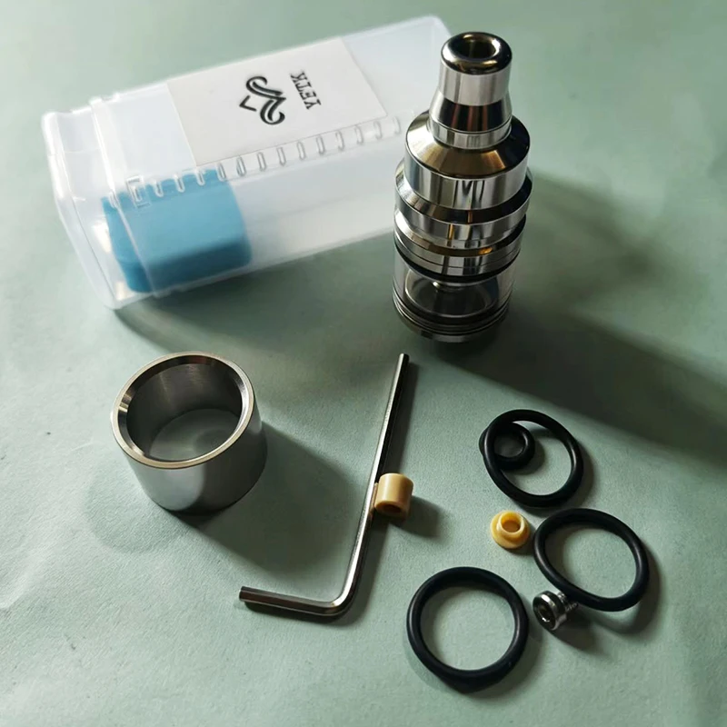 YFTK Style Duetto Lucido RTA Tank Yedek Parçası Yeniden Kullanılabilir Mesh 22mm 2.5ml 316SS VS Dvarw MTL FL DL MenelauS Donanım aksesuarları