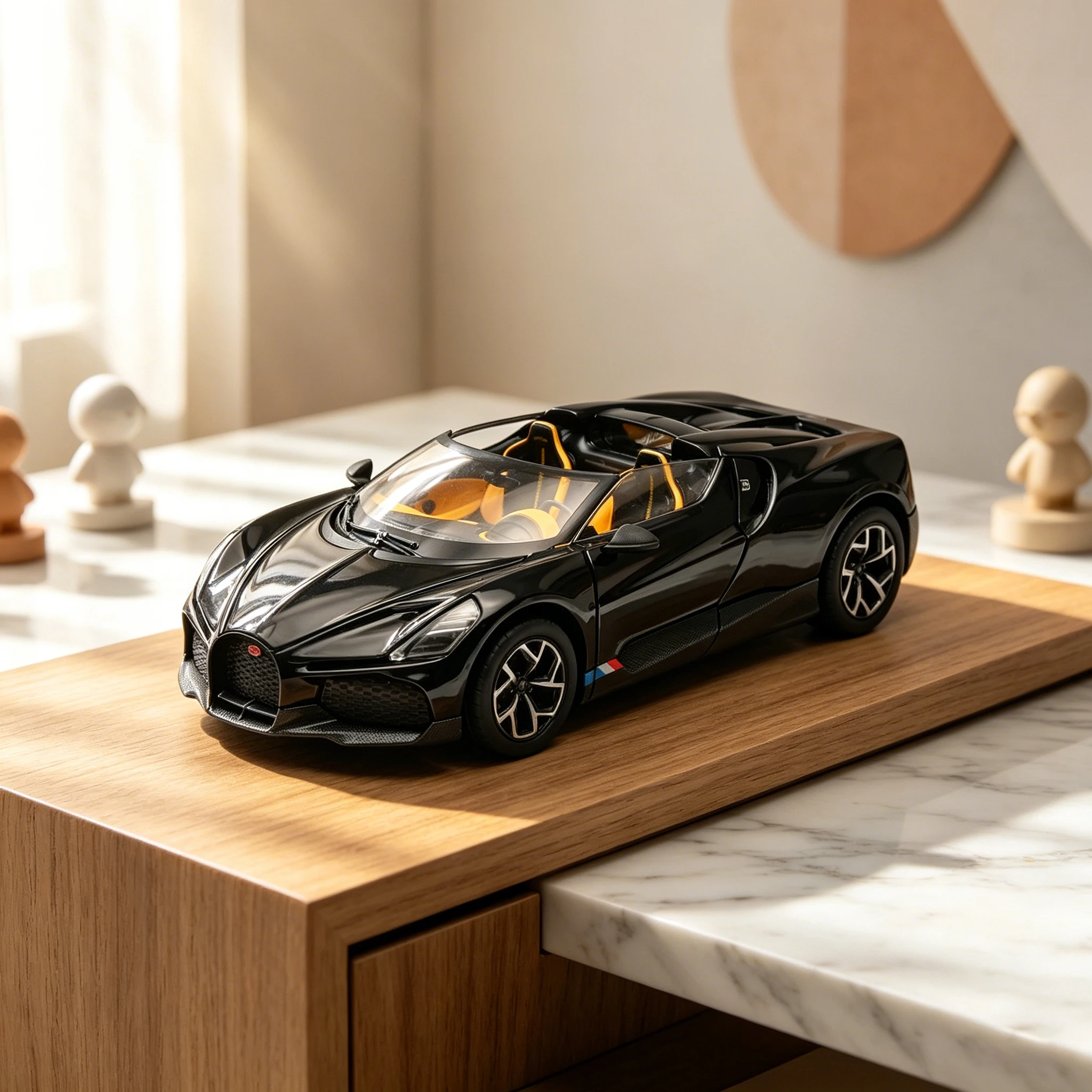 

Alloy 1/24 Bugatti W16 MISTRAL Roadster Model Perfect Gift for Car Lovers Tabletop Ornament Holiday Gift
