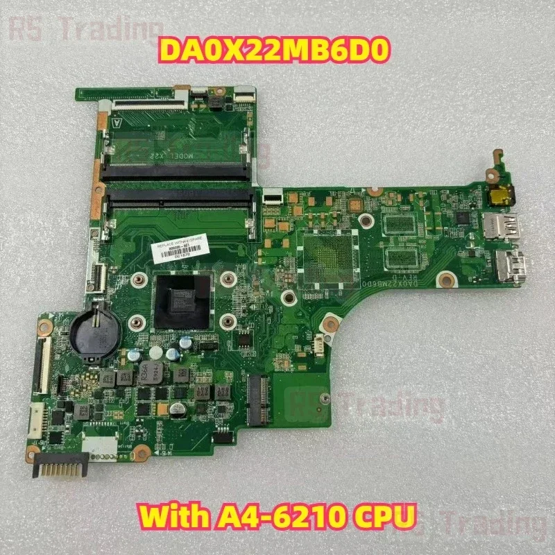 

For HP 17-G R3 Laptop Motherboard 809335-601 With A4-6210 CPU DA0X22MB6D0 Test Work Good