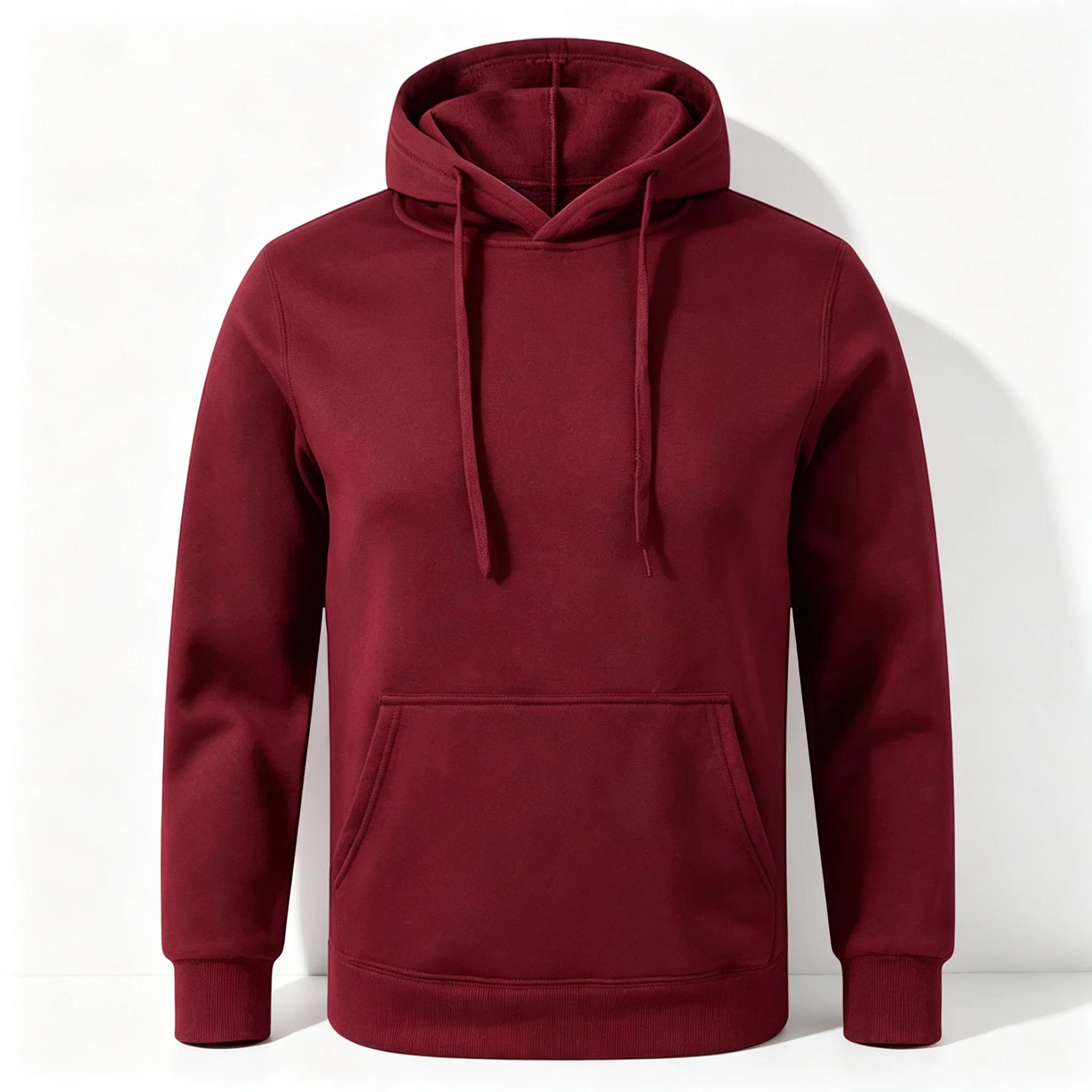 Herren Damen Einfarbiger Kapuzenpullover Oversized Pullover mit Tasche Fitness Sport Streetwear Oberteile, in verschiedenen Farben erhältlich – Detail 12