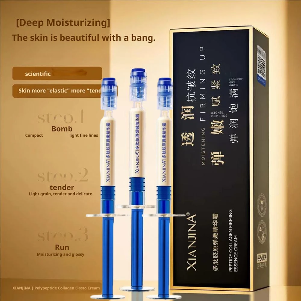 XIANJINA Polypeptide الكولاجين مرونة العطاء جوهر تبييض مصل تحسين بلادة سطع لون البشرة ترطيب العناية بالبشرة