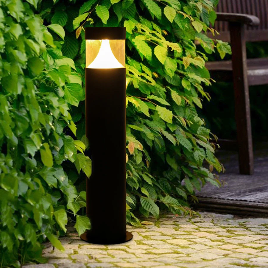 60CM ścieżka krajobrazowa lekka aluminiowa lampa podłogowa do trawnika nowoczesna lampa na słupek drogowy na zewnątrz lampa na pachołku do wystroju podjazdu na Patio