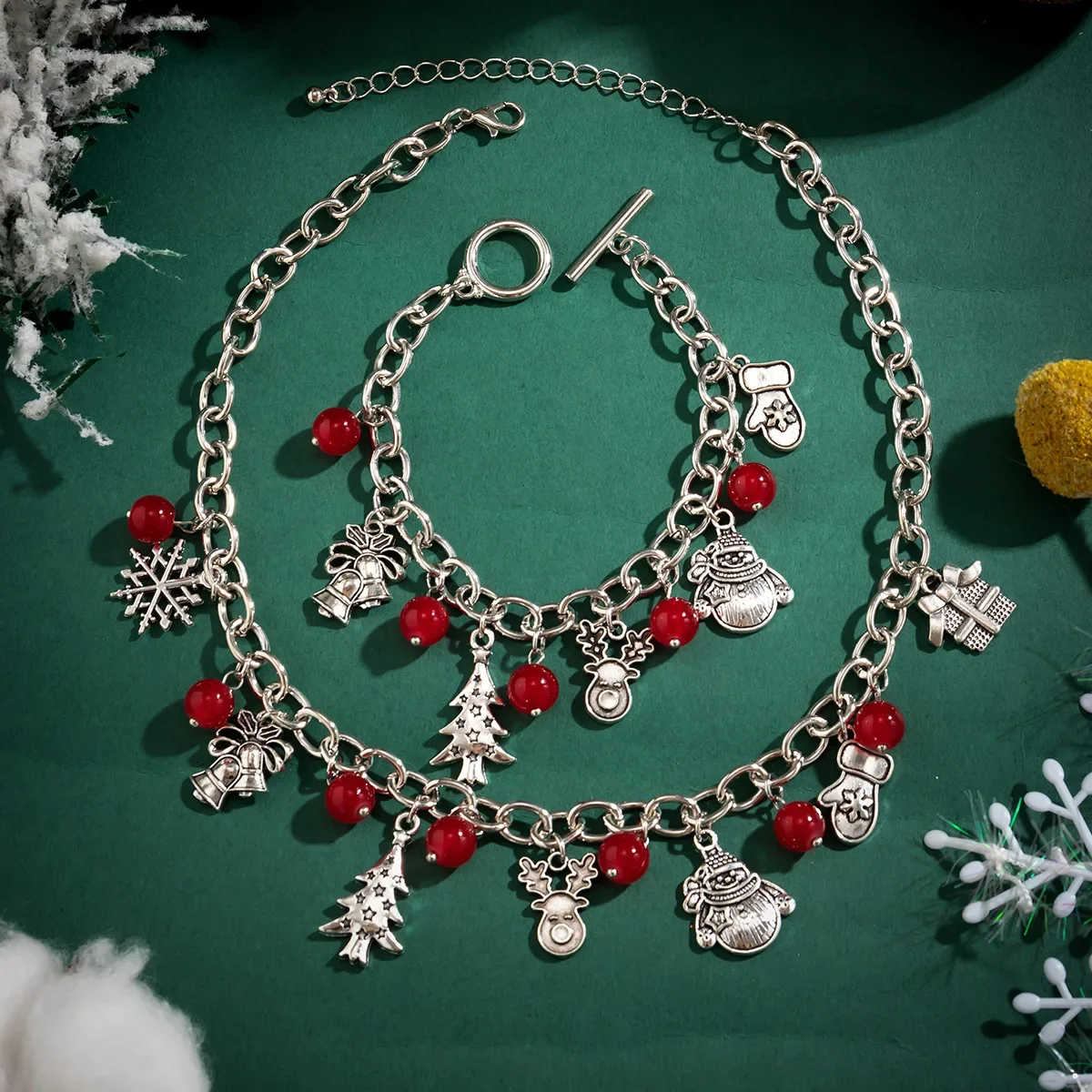 Weihnachtsgeschenk Edelstahl Halsketten Hals Schmuck Glocke Damen Kette Großhandel Geometrie die Accessoires für Mädchen Kreativität