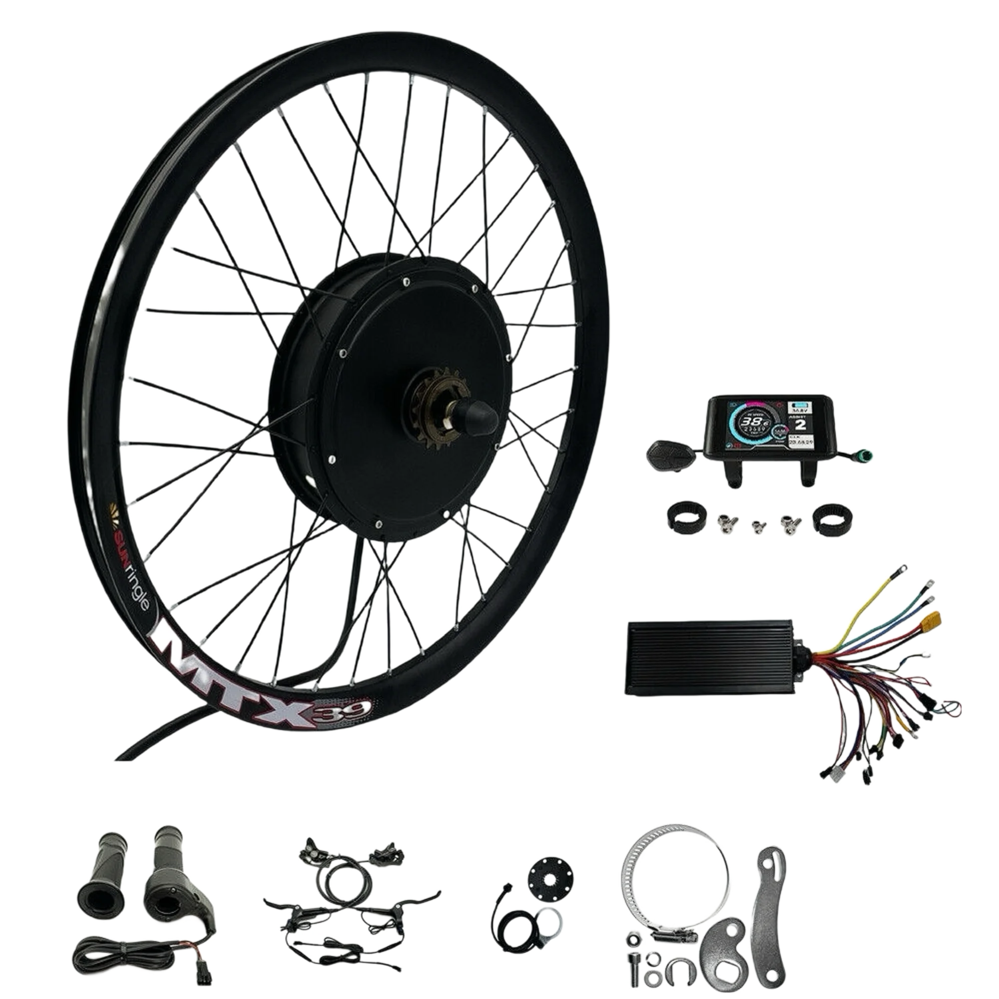 

72 В 3000 Вт 135 мм комплекты для переоборудования электрического электровелосипеда с падением напряжения 72 В 60 А контроллер синусоидальной волны UKC1 цветной дисплей 8 магнитов PAS