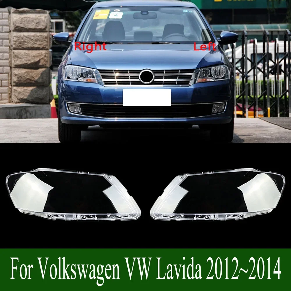 

For Volkswagen VW Lavida 2012~2014 Car Front Headlight Lens Cover Transparent Lampshade Glass Lampcover Caps Headlamp Shell