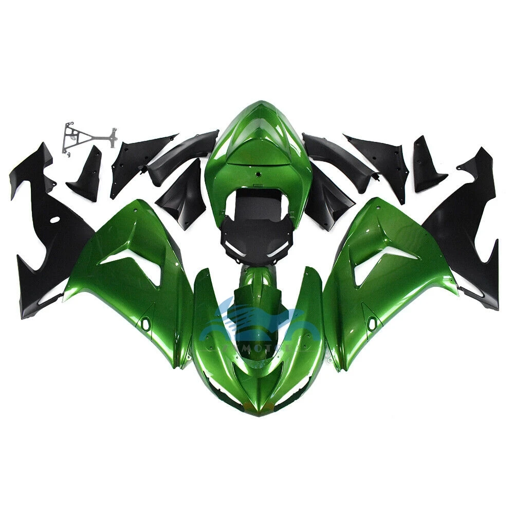 

Dark Green Body Frame fairings kits Suitable For Kawasaki Ninja ZX10R 2006 2007 ZX 10R Injection Fairings zx10r 06 07 Bodywork