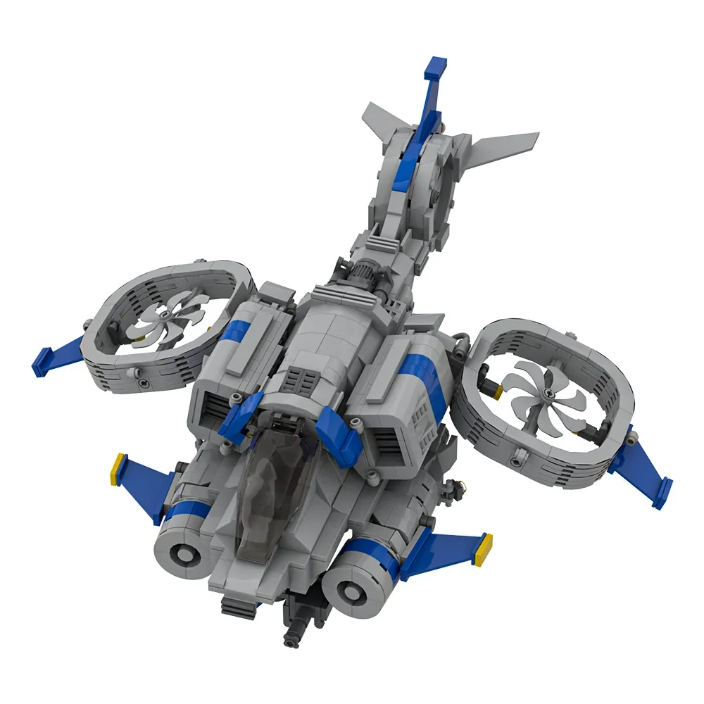 Gobricks MOC Space plane Banshee starfightereds Building Blocks Model Game Scene DIY Assembled Bricks Toy for Children Gift