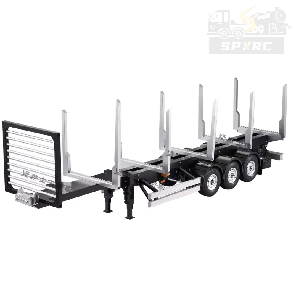 1/14 Scale 3 Axle Stanchion Semi-Trailer Model Kit For  TAMIYA RC Trailer Truck Toy Car Model Modified With Diy Parts