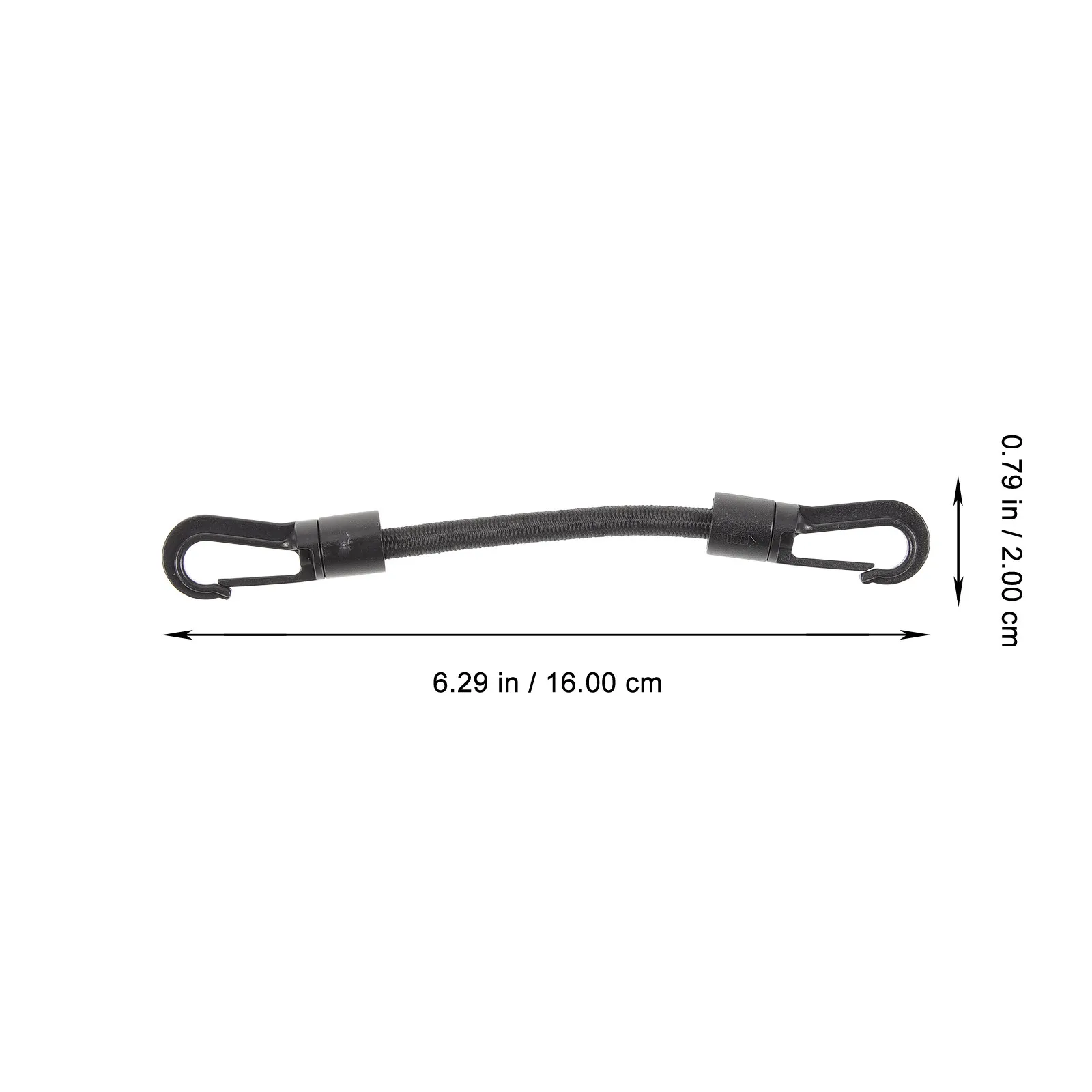5Pcs Outdoor Camping Hook Rope Elastic Double Headed Tie Down Strap for Tent Securing Kayak Boat Bicycle Use