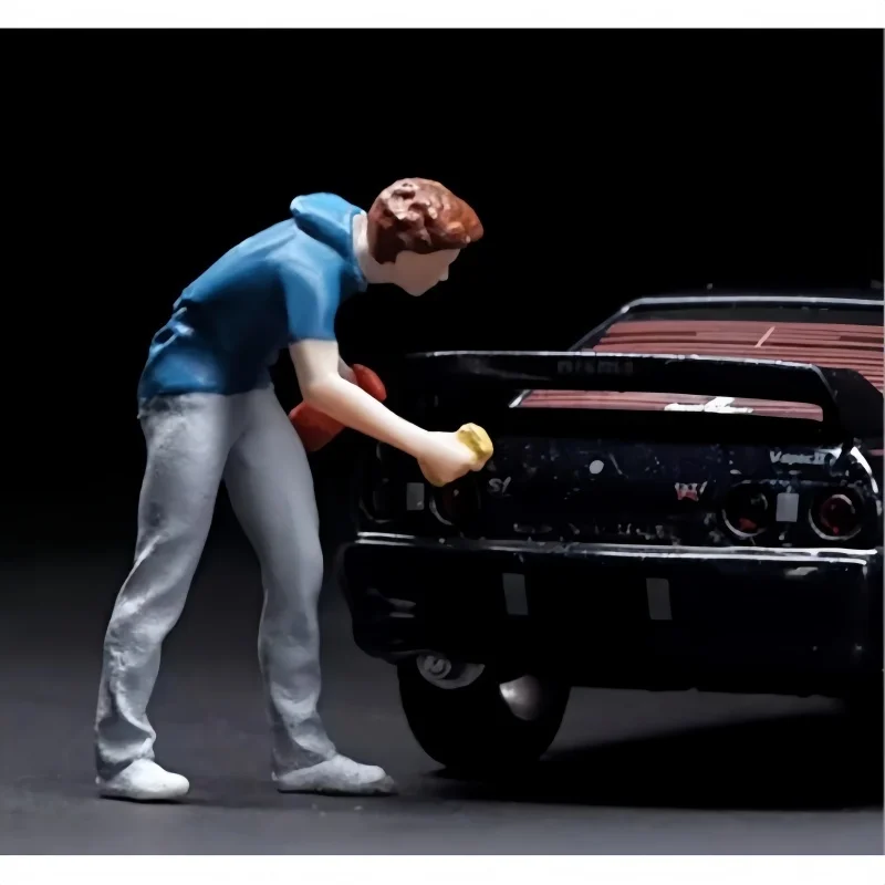 1/64 Diorama Figura in miniatura Modello di auto Garage Figurina Modello di visualizzazione City Street View Scena Display Prop Collezione di modelli regalo