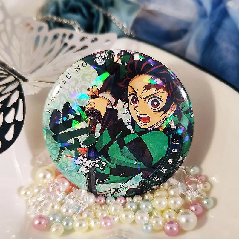 Demon Slayer Tanjiro Kamado Tokitou Muichirou Agatsuma Zenitsu Badge Anime Peripheral Cute Cartoon Goods Kawaii Brooch Gift