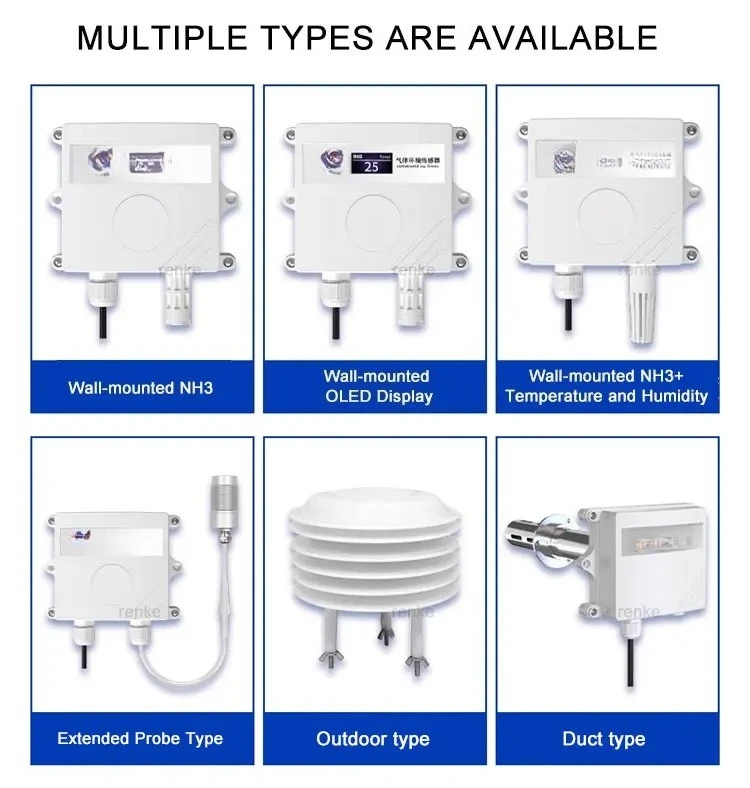 Sensore di ammoniaca NH3 con uscita RS485 4-20MA 0-5 V 0-10 V