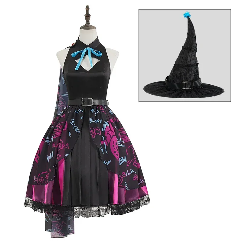 cysexy-lol-arcane-jinx-cosplay-costume-anime-noir-maille-jupe-princesse-robe-chapeau-perruque-adulte-femme-sexy-halloween-costume-de-noel