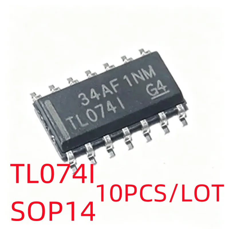 10PCS/LOT TL074IDT TL074I 074I SMD SOP-14 In Stock NEW original IC