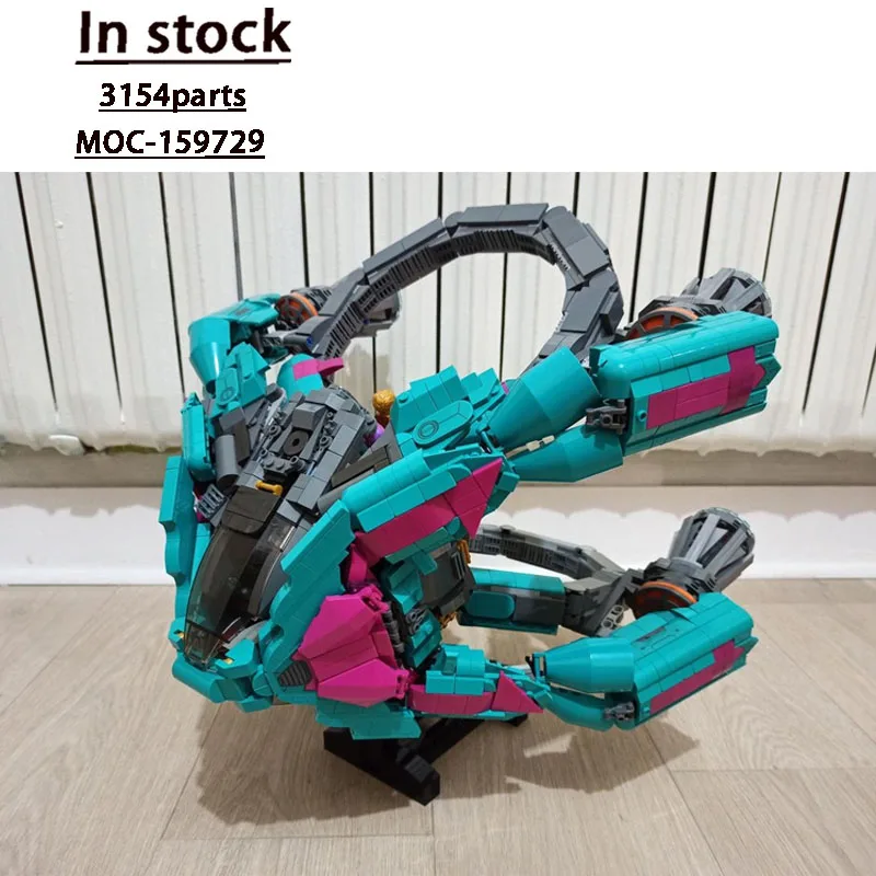 

MOC-159729Сцена в стиле кино, космический космический корабль, модель строительного блока 3154 деталей, строительный блок для мальчиков и детей на день рождения, игрушка в подарок