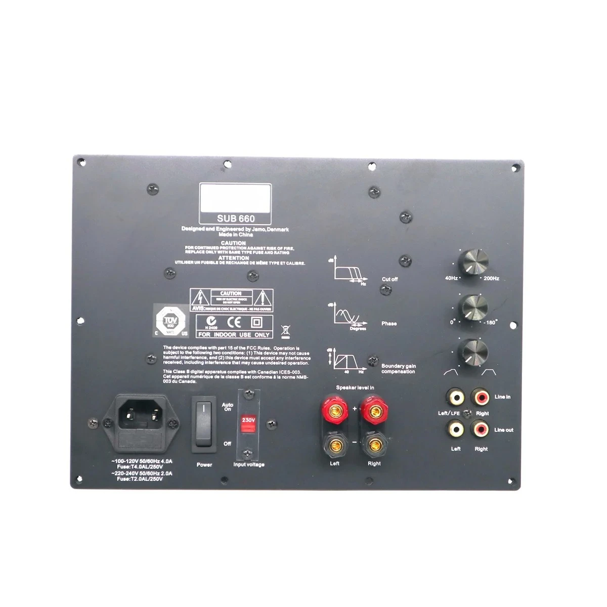 Placa de subwoofer SUB 660 para fuente de alimentación digital Jamo de 220V, placa amplificadora de subwoofer de alto rendimiento SUB660