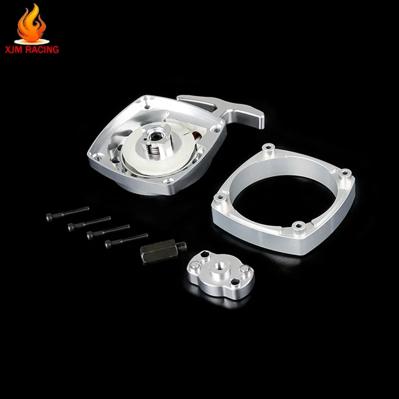 Metalen Easy Pull Starter met Turbine Wijzerplaat Set voor 1/5 HPI ROVAN KM BAJA Losi 5T FG GoPed RedCat 23cc-30.5cc MOTOREN Onderdelen