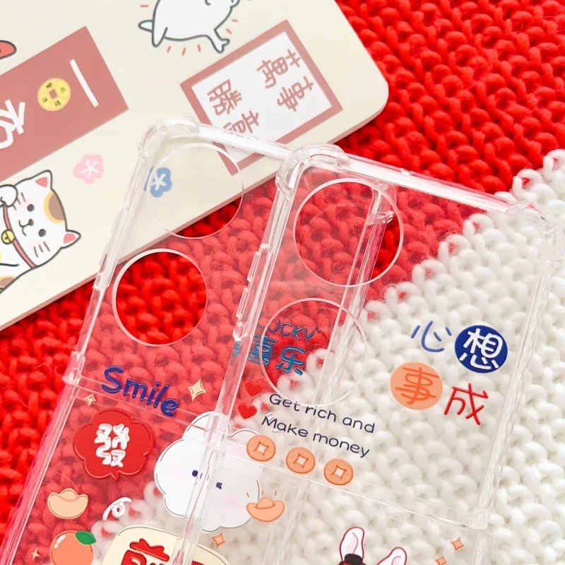 

Phone Case for Huawei P50 Fashion Rabbit Patterned Phone Case Huawei P50