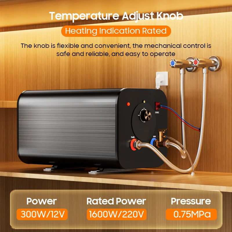 DC12V 220V 10 15 20 30 Liters Car Boat Tank Storage Electric RV Hot Boiler Water Heater for Caravan Camper Shower