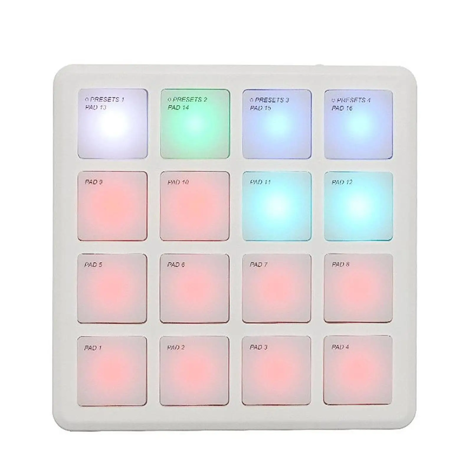 

MIDI-контроллер, легкий, прочный, с 16 барабанными подушечками, компактный, портативный, профессиональный для музыкального производства, для музыкального диджея