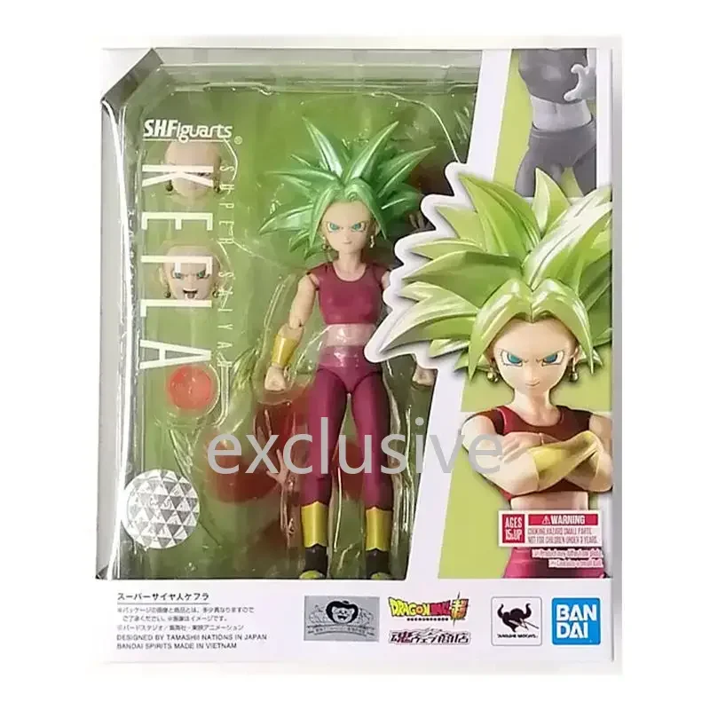 En Stock Original BANDAI S.H.Figuarts Dragon Ball Super Saiyan Kefla Anime modelo de figuras de acción juguetes colección regalos de vacaciones