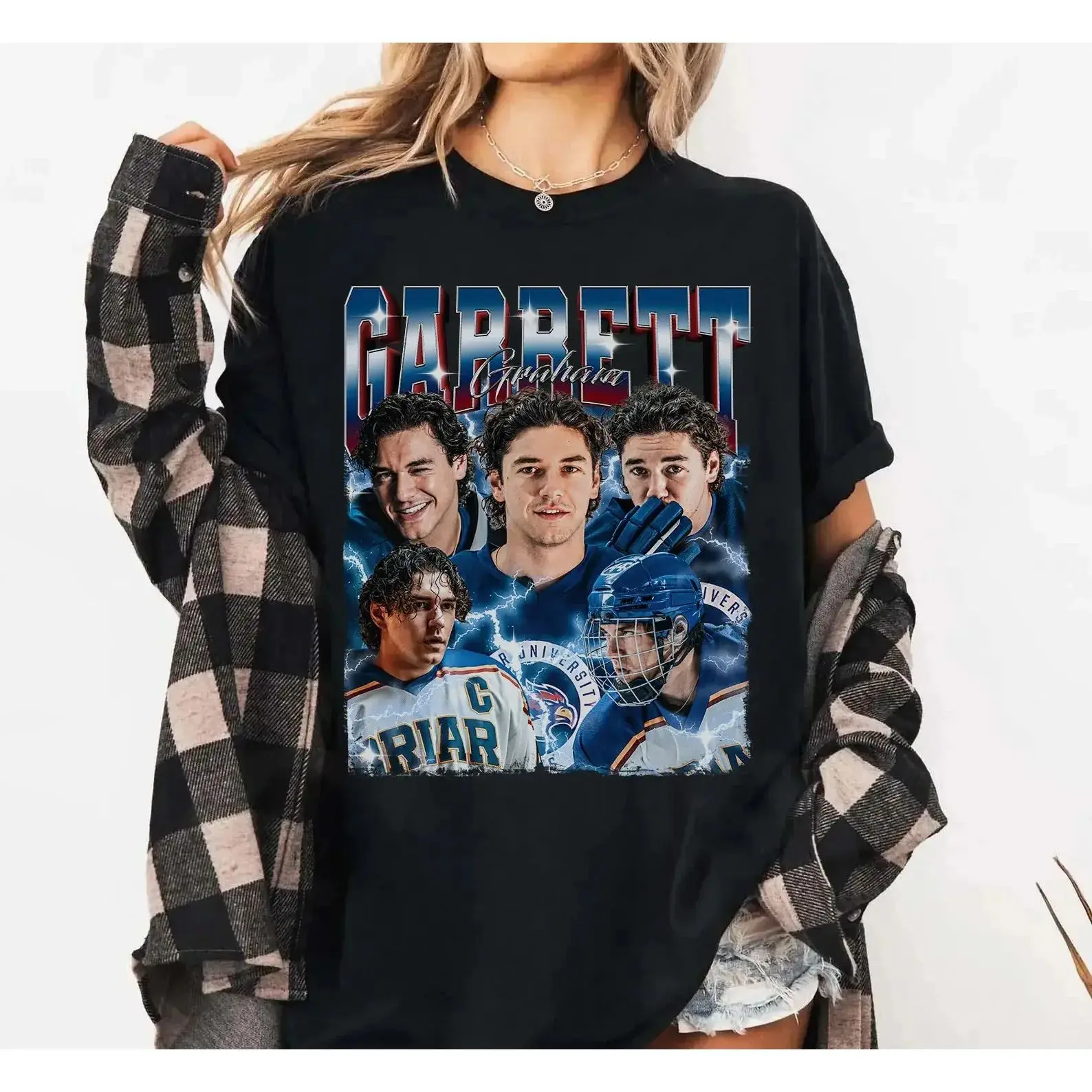Y2k Fashion Hip Pop Tee 2026 TV Off-Campus Briar U Garrett Graham Graphic Vintage T Shirt Casual Loose Priht Streetwear Unisex