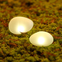 1PC LED Solar Garden Cobblestone Light Outdoor Waterproof Lawn Lamp Pathway Landscape Pebble Sunlights For Yard Driveway Decor