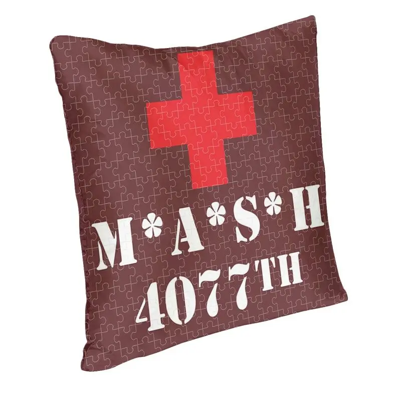 4077th Mash US Army Medic Cushion Cover Hawkeye Kinger Alan Alda War Floor Pillow Case for Sofa Cool Pillowcase Home Decorative