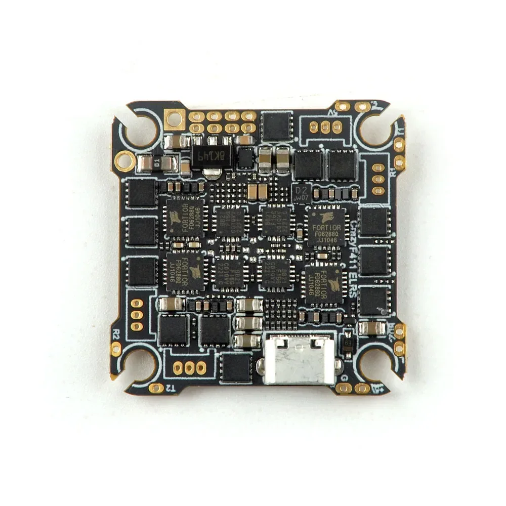 HappyModel CrazyF411 ELRS AIO 4in1 Flight Controller Built-in UART 2.4G ELRS RX 20A ESC