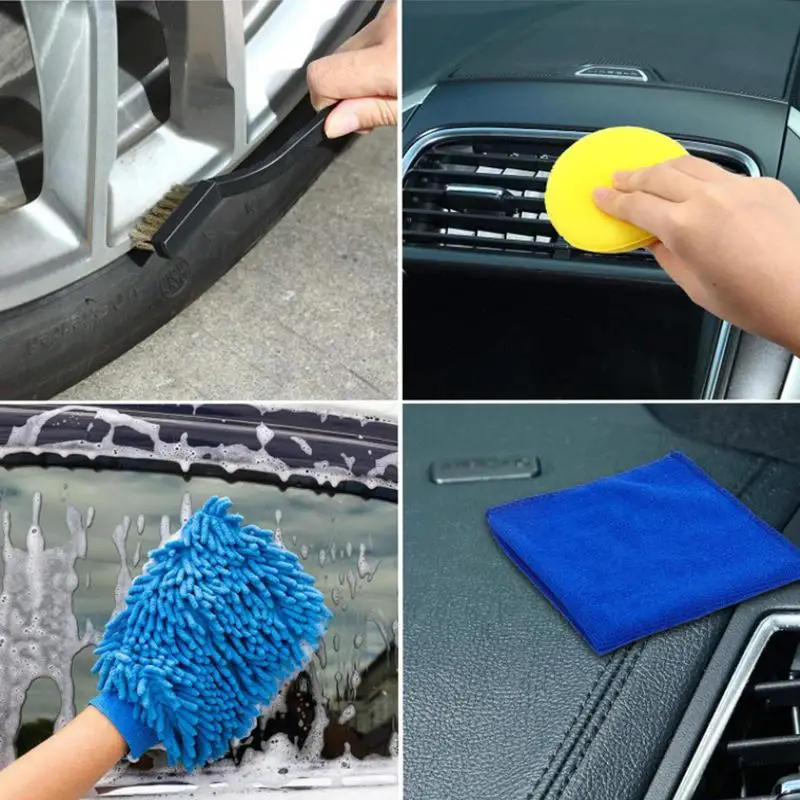 Car Detail Cleaner Brush Automotive Dashboard Cleaning Kit Brush Detail Supplies Car Interior Cleaning Brush Car Detail Cleaner