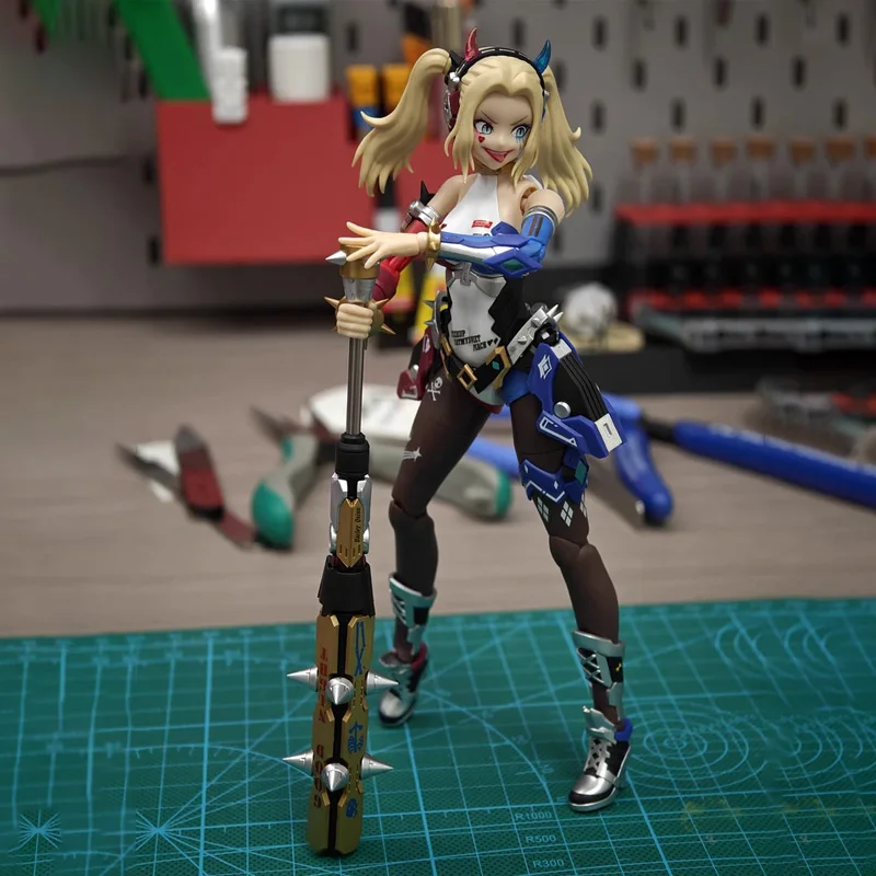 

Harley Quinn Daul Physical Model, Aciton Anime Action Doll Assembly Model, Toy Collection Model, Children'S Gift