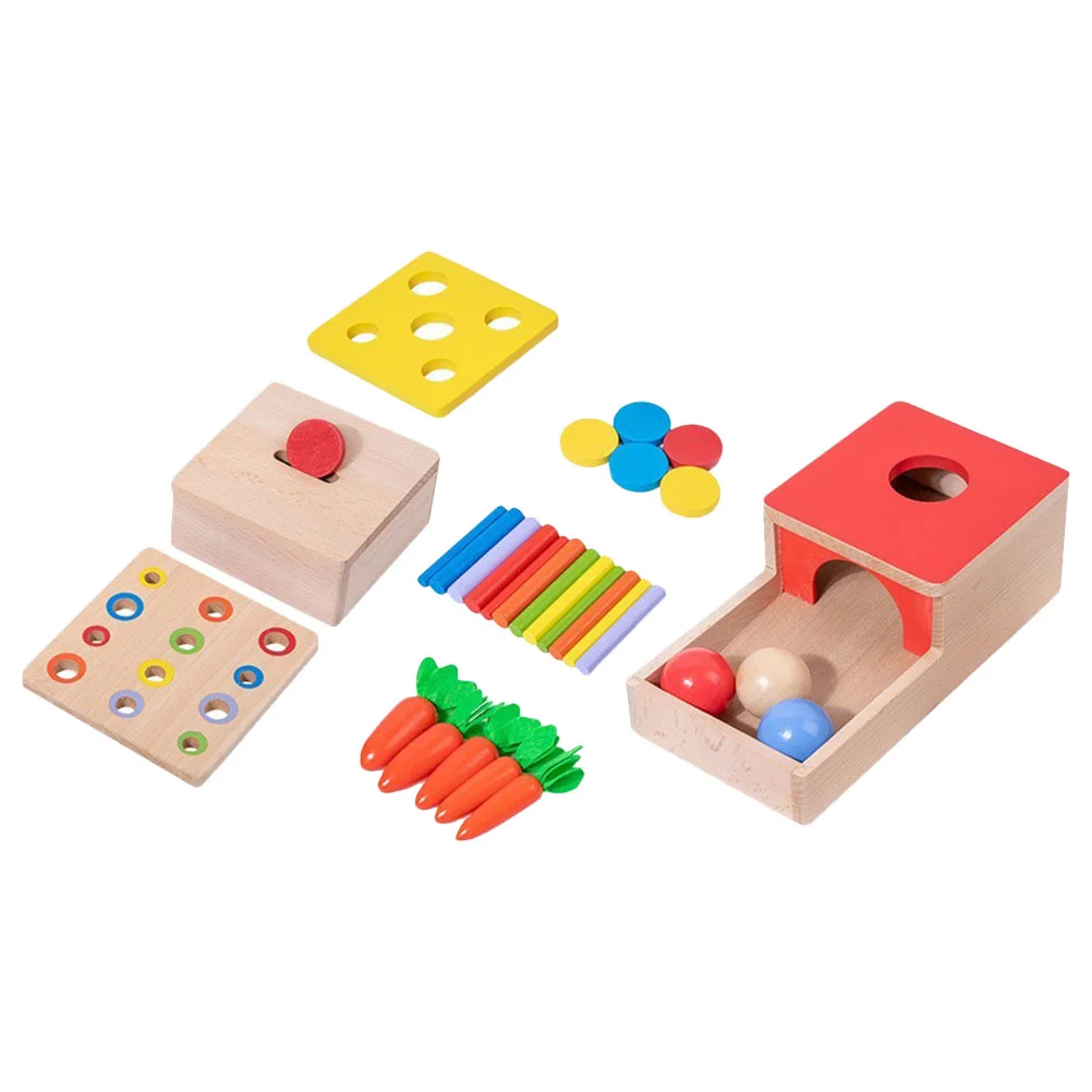 Kids Educational Plaything Compact Sensory Toy Children Cognitive Funny Toddlers Toys Wooden Baby