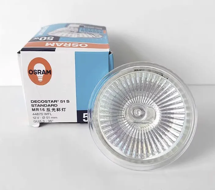 2x OSRAM 44870 WFL 12V50W 36° GU5.3 Lamp DECOSTAR 51S 44870WFL