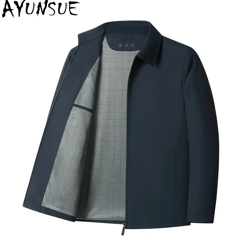 AYUNSUE Winter Jacket for Men 2024 New Spring and Autumn Men's Thin Jackets Business Casual Mens Coat Chamarras Para Hombre