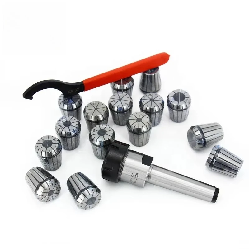 Machine Tools MT3 ER32 15pcs Collet Chuck Sets MT2 MT3 MT4 ER32 3-20mm 15PCS 0.01mm Spring Collet Set MT Holders for CNC
