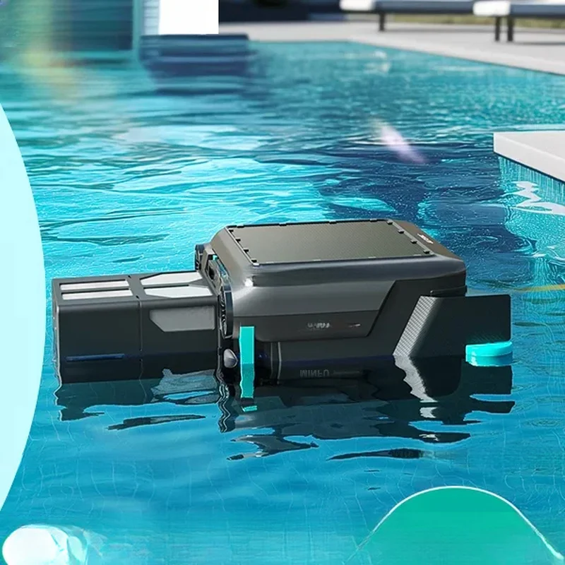 Vacuum Cordless Pool Suace With Automatic Flat Panel Suction Solar Charging Robot Cleaner